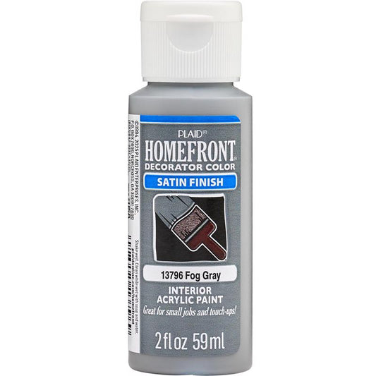 Homefront Satin Fog Gray Craft Paint Interior 2 oz