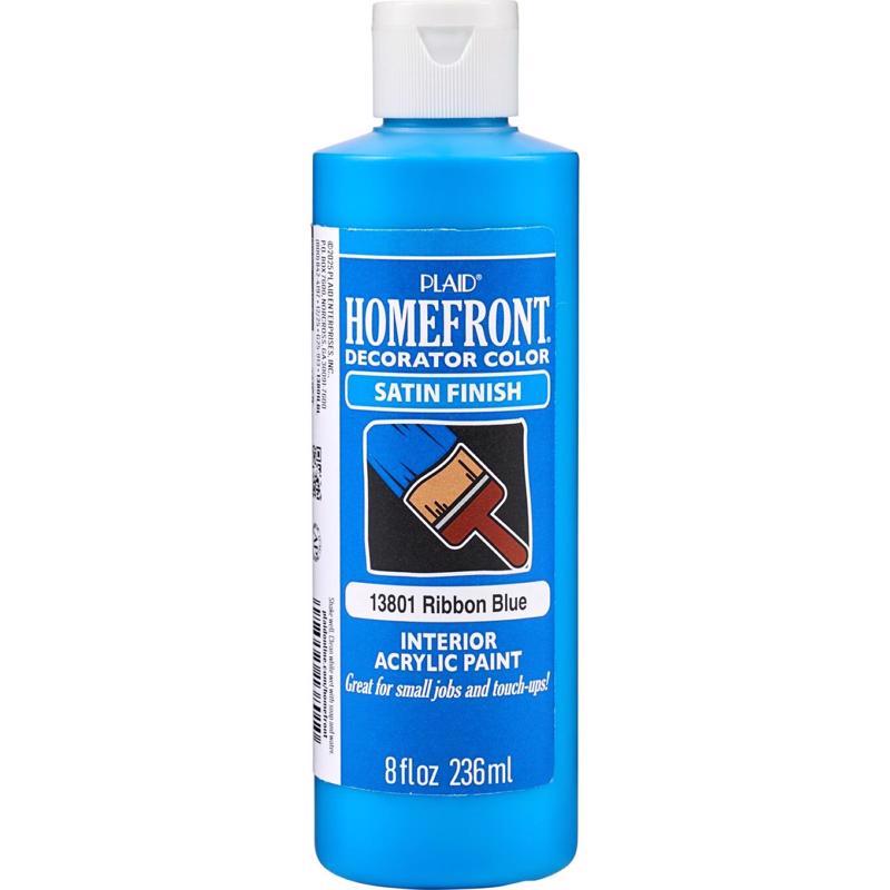 Homefront Satin Ribbon Blue Craft Paint Interior 8 oz