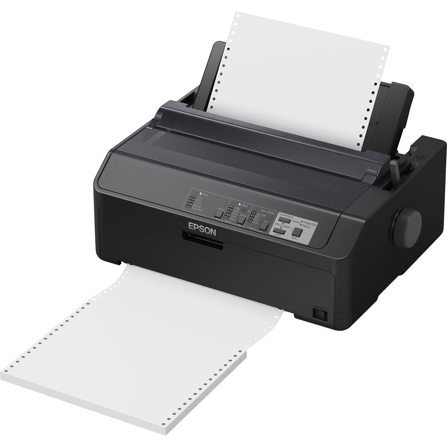 Epson FX-890II 9-pin Dot Matrix Printer - Monochrome - Energy Star - 738 cps Mono - 8.50" , 6.50" , 9.50" Width x 11" , 