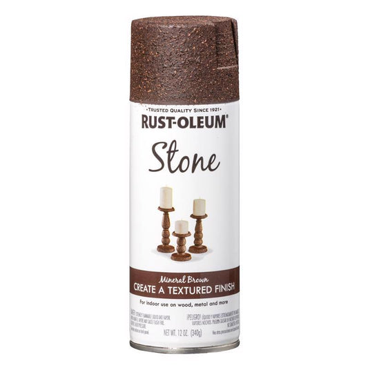 Rust-Oleum Stone Effect Mineral Brown Spray Paint 12 oz