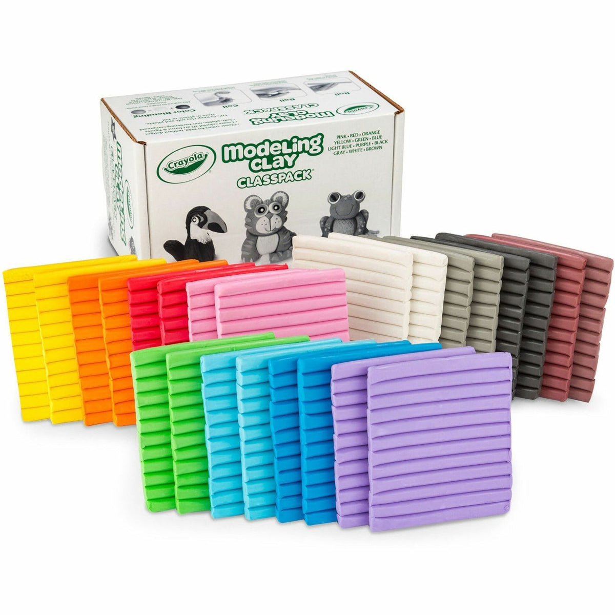 Crayola 12-Color Modeling Clay Classpack - Building Shapes, Sculpture, Art - Recommended For 6 Year - 1 Box