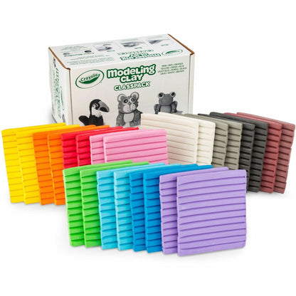 Crayola 12-Color Modeling Clay Classpack - Building Shapes, Sculpture, Art - Recommended For 6 Year - 1 Box