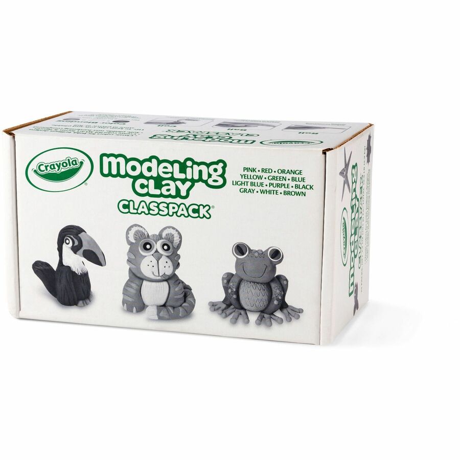 Crayola 12-Color Modeling Clay Classpack - Building Shapes, Sculpture, Art - Recommended For 6 Year - 1 Box