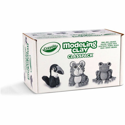 Crayola 12-Color Modeling Clay Classpack - Building Shapes, Sculpture, Art - Recommended For 6 Year - 1 Box