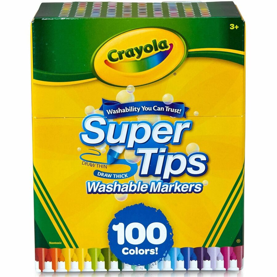 Crayola Super Tips Washable Markers - Washable - 1 Set
