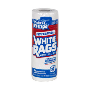 ToolBox Recycled Fibers Rags 9 in. W X 11 in. L 55 sheet 5105530