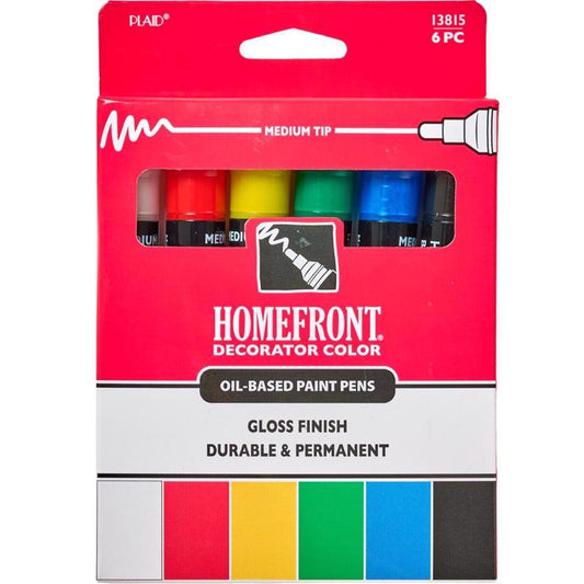 Homefront Multi Color Paint Pen Exterior and Interior 6 pc