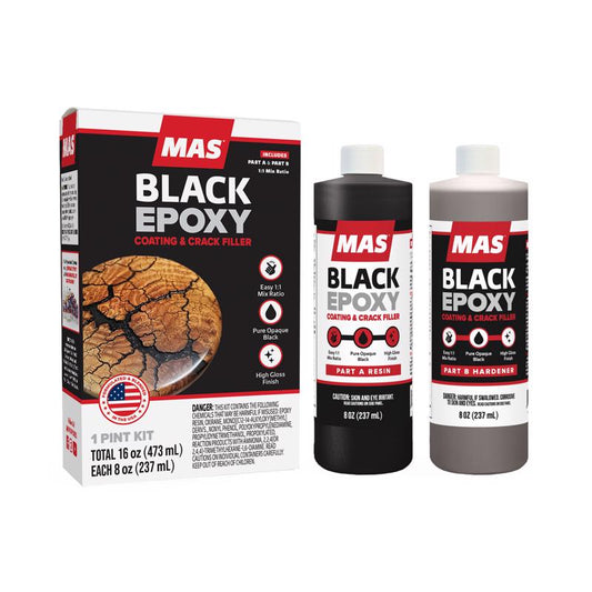 MAS Black Epoxy 16 oz