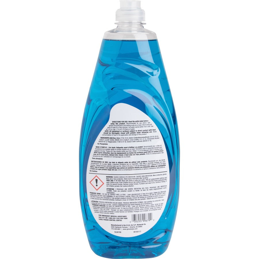 Genuine Joe Premium Dish Detergent - For Dish - Concentrate - 38 fl oz (1.2 quart) - Recommended For: Grease Remover - B