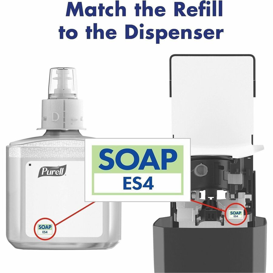 PURELL® HEALTHY SOAP™ ES4 0.5% BAK Antimicrobial Foam Refill - 1.27 quart - Hand, Skin - Moisturizing - Blue - Bio-based