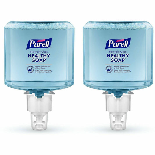 PURELL® ES6 CRT HEALTHY SOAP™ Naturally Clean Foam - Naturally Clean Scent - 1.27 quart - Dirt Remover, Kill Germs - Ski