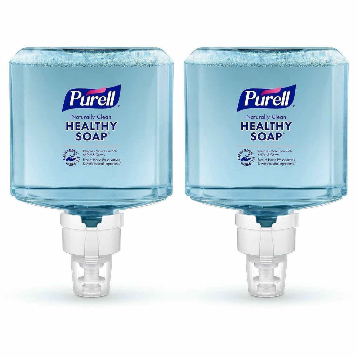 PURELL® ES8 CRT HEALTHY SOAP™ Naturally Clean Foam - 1.27 quart - Dirt Remover, Kill Germs - Skin - Blue - 2 / Carton