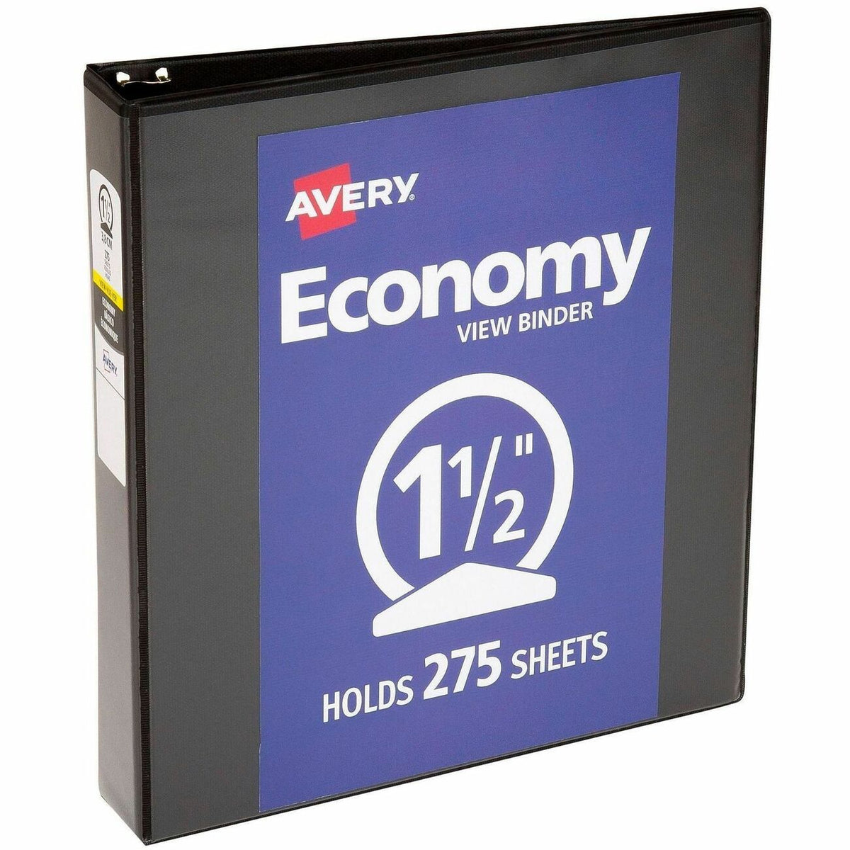 Avery® Economy View Binder - 1 1/2" Binder Capacity - Letter - 8 1/2" x 11" Sheet Size - 275 Sheet Capacity - 3 Ring - 4