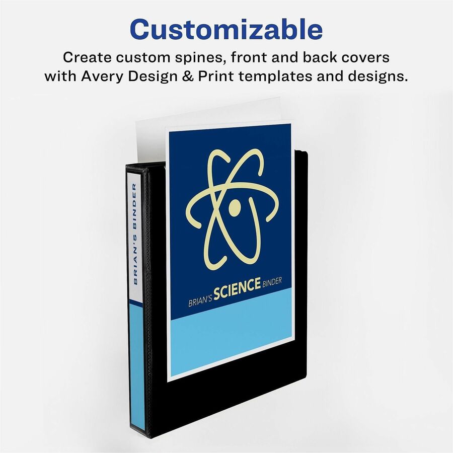 Avery® Economy View Binder - 1 1/2" Binder Capacity - Letter - 8 1/2" x 11" Sheet Size - 275 Sheet Capacity - 3 Ring - 4