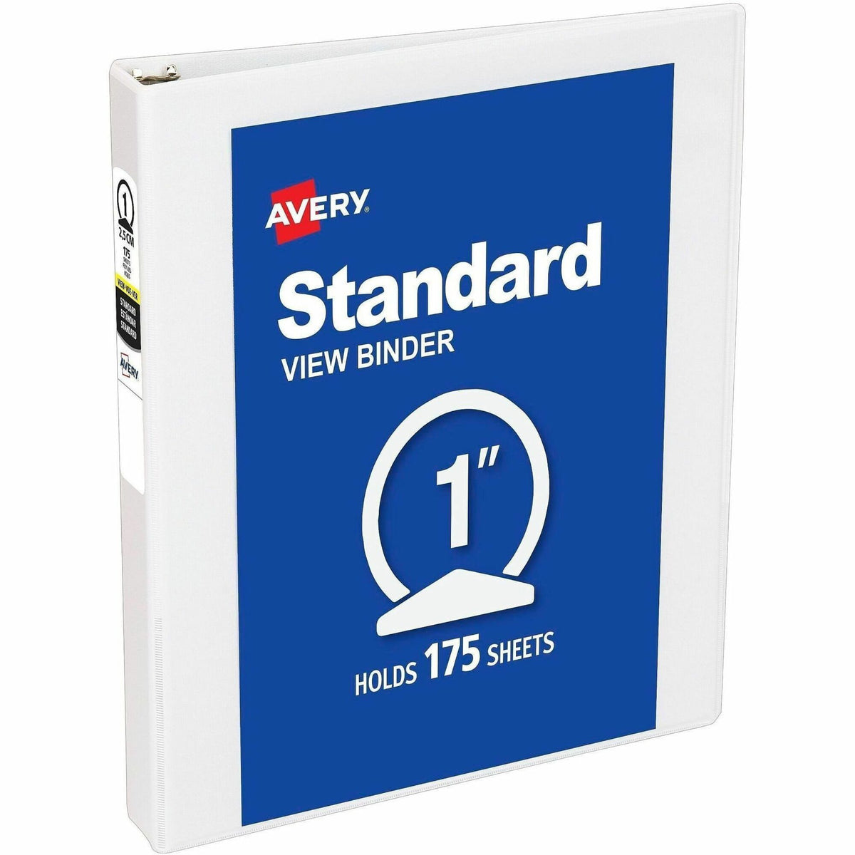 Avery® Economy View Binder - 1" Binder Capacity - Statement - 5 1/2" x 8 1/2" Sheet Size - 175 Sheet Capacity - 3 Ring -