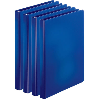 Business Source Basic Round Ring Binders - 1/2" Binder Capacity - Letter - 8 1/2" x 11" Sheet Size - 125 Sheet Capacity 