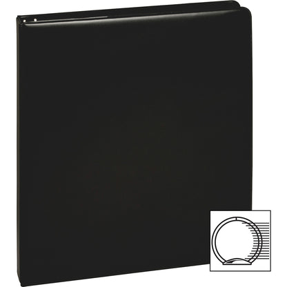 Business Source Basic Round Ring Binders - 1/2" Binder Capacity - Letter - 8 1/2" x 11" Sheet Size - 125 Sheet Capacity 