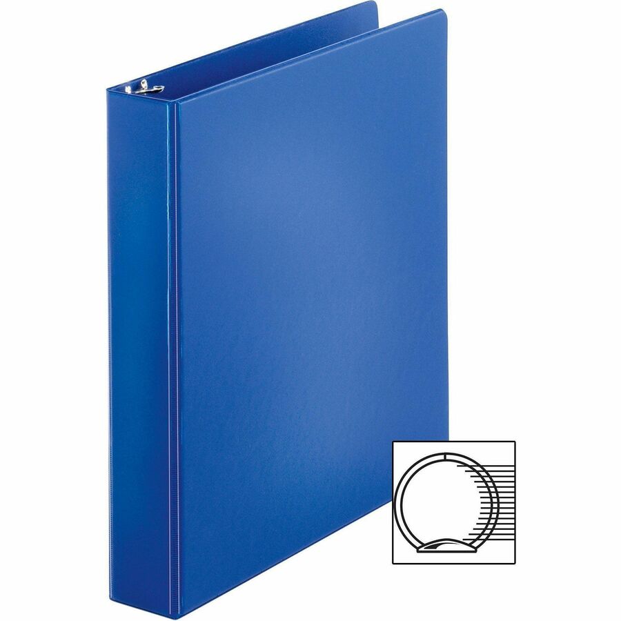Business Source Basic Round Ring Binders - 1 1/2" Binder Capacity - Letter - 8 1/2" x 11" Sheet Size - 350 Sheet Capacit