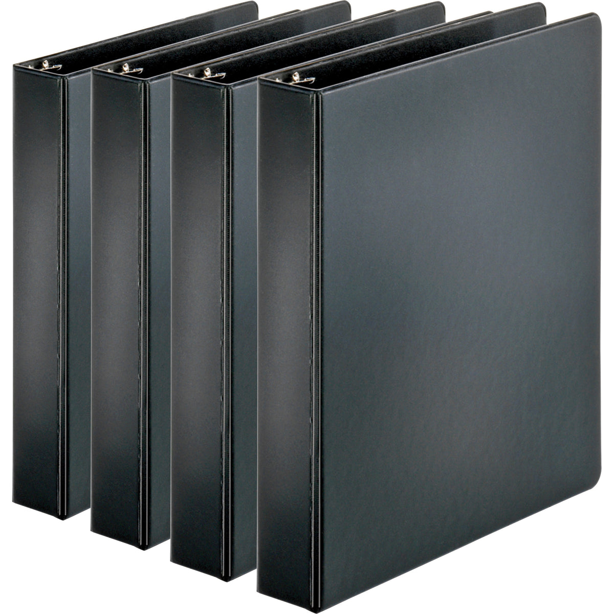 Business Source Basic Round Ring Binders - 1 1/2" Binder Capacity - Letter - 8 1/2" x 11" Sheet Size - 350 Sheet Capacit