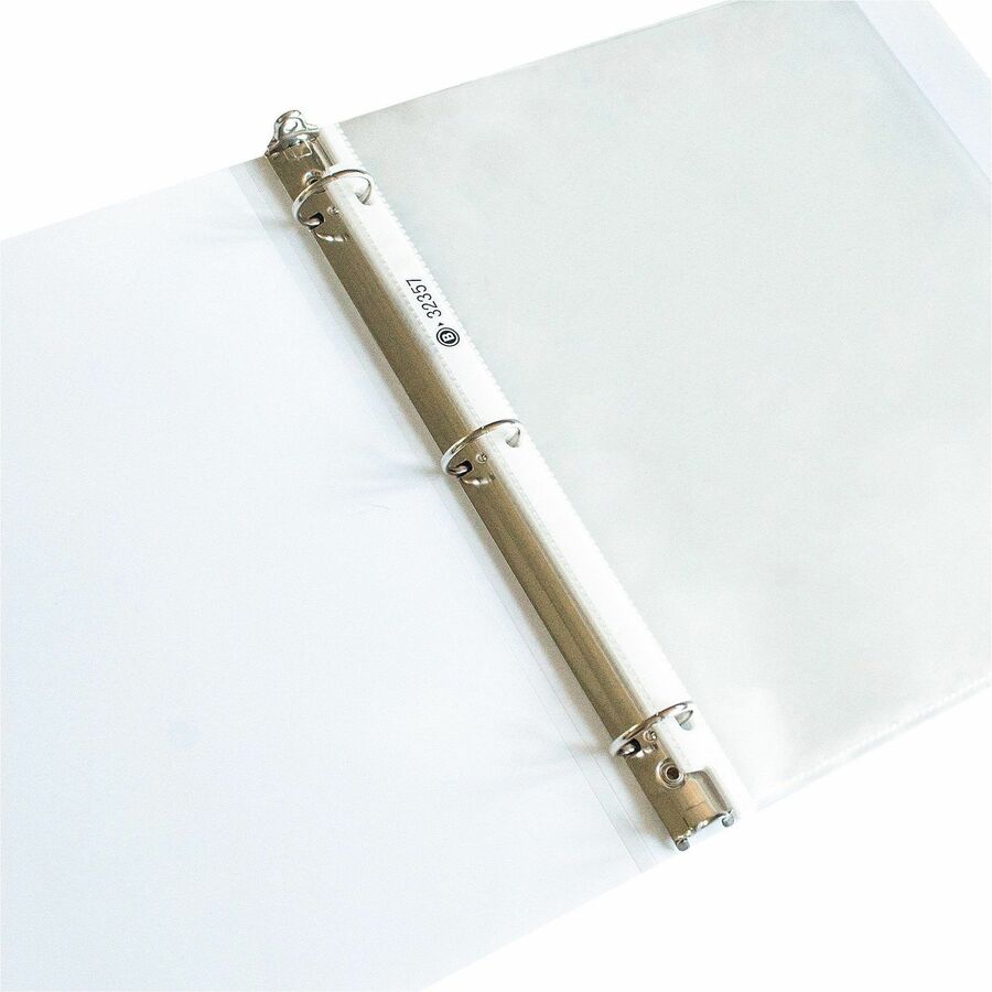 Business Source Sheet Protectors - For Letter 8 1/2" x 11" Sheet - 3 x Holes - Ring Binder - Top Loading - Rectangular -