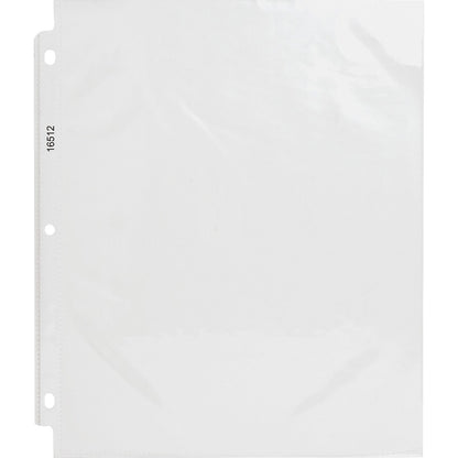 Business Source Poly Sheet Protectors - 11" Height x 9" Width - For Letter 8 1/2" x 11" Sheet - 3 x Holes - Ring Binder 