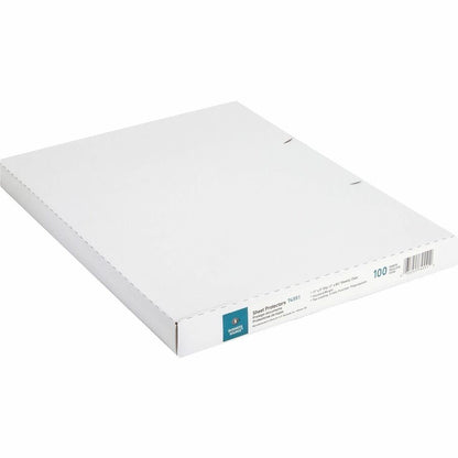 Business Source Poly Sheet Protectors - 11" Height x 9" Width - For Letter 8 1/2" x 11" Sheet - 3 x Holes - Ring Binder 