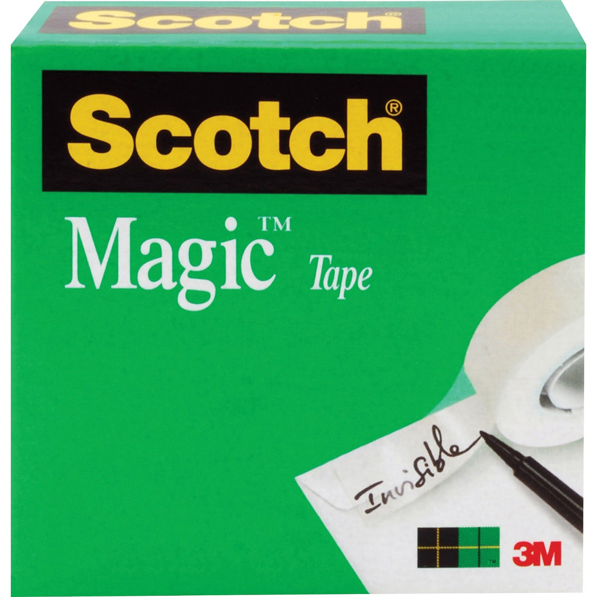 Scotch Invisible Magic Tape - 72 yd Length x 1" Width - 3" Core - Matte - Clear - Split Resistant, Tear Resistant - For 