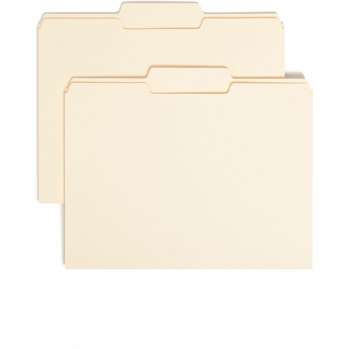 Smead 1/3 Tab Cut Letter Recycled Top Tab File Folder - 8 1/2" x 11" - 3/4" Expansion - Top Tab Location - Center Tab Po