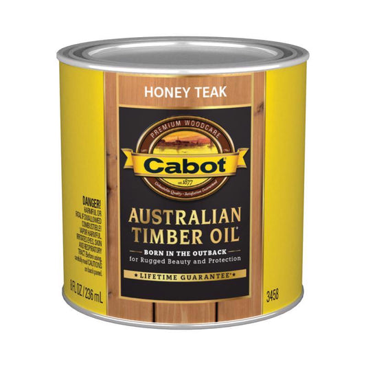 Cabot Transparent Honey Teak Australian Timber Oil 8 fl. oz.