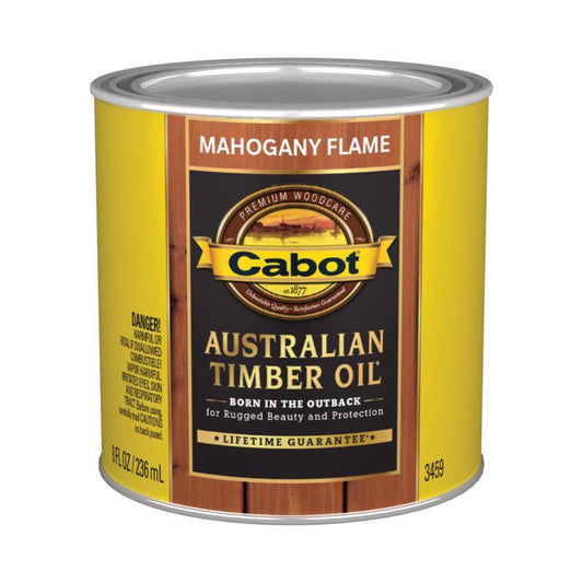 Cabot Transparent Mahogany Flame Australian Timber Oil 8 fl. oz.