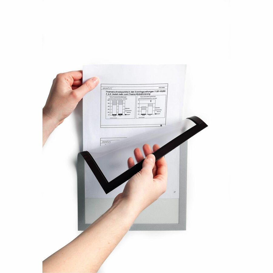 DURABLE DURAFRAME Document Frame - Holds 8.50" x 11" Insert - Rectangle - Surface - Horizontal, Vertical - Sturdy, Self-
