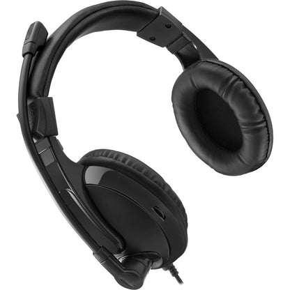 Adesso Xtream H5 - Multimedia Headset with Microphone - Stereo - Mini-phone (3.5mm) - Wired - 32 Ohm - 20 Hz to 20 kHz -