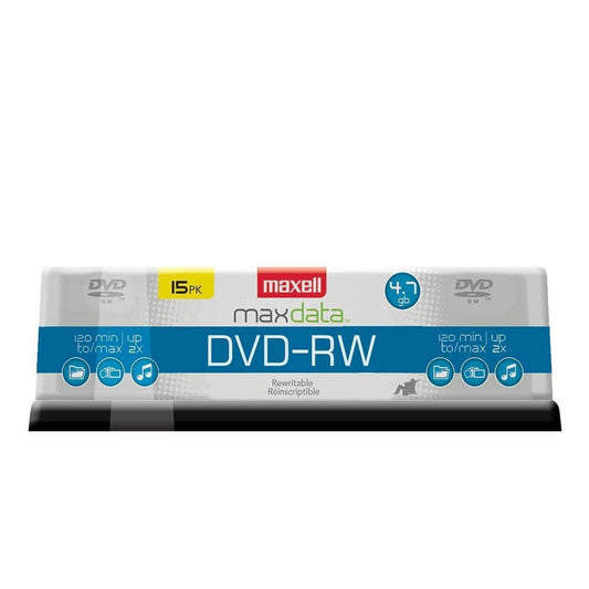 Maxell 2x DVD-RW Media - 120mm - Single-layer - 2 Hour Maximum Recording Time