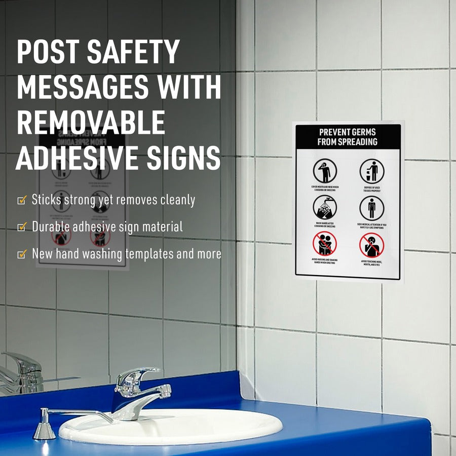 Avery® 3-1/2"x5" Removable Label Safety Signs - 3 1/2" Width x 5" Length - Removable Adhesive - Rectangle - Laser, Inkje