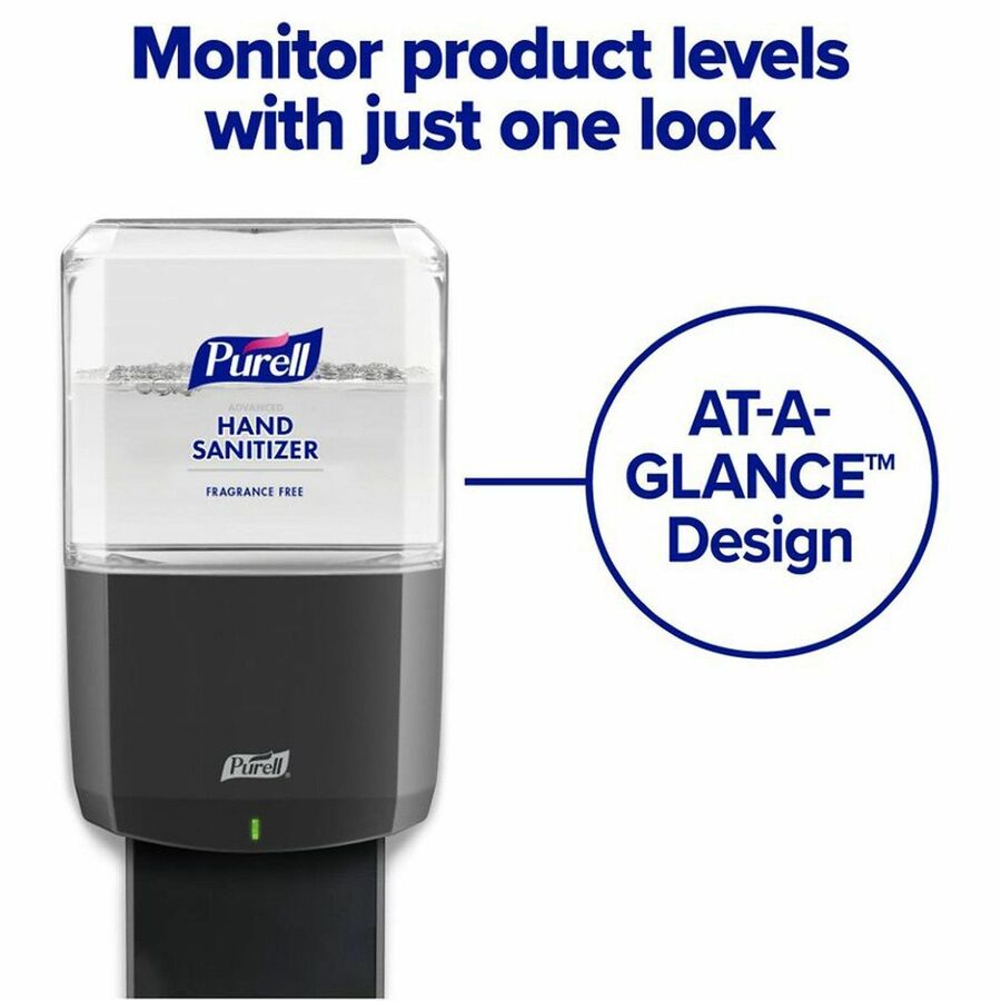 PURELL® ES6 Touch-Free Hand Sanitizer Dispenser, Graphite (6424-01) - Automatic - 1.27 quart Capacity - Support 4 x C Ba