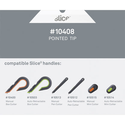Slice Pointed Tip Ceramic Cutter Blades - 1.30" Length - 1 Pack