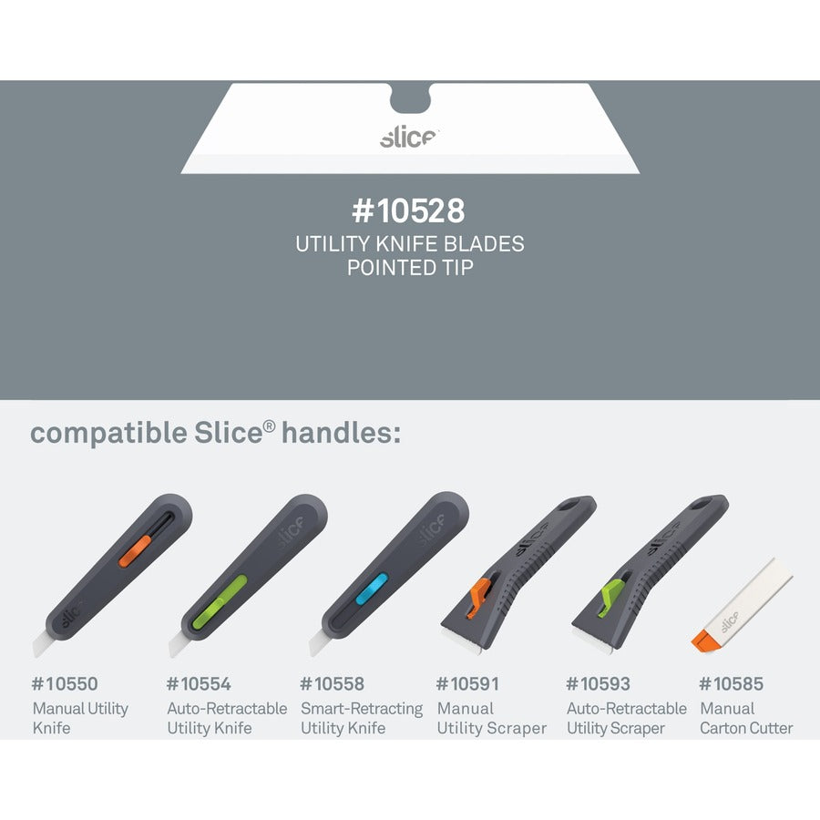 Slice Pointed Tip Ceramic Utility Blades - 2.60" Length - 1 Pack