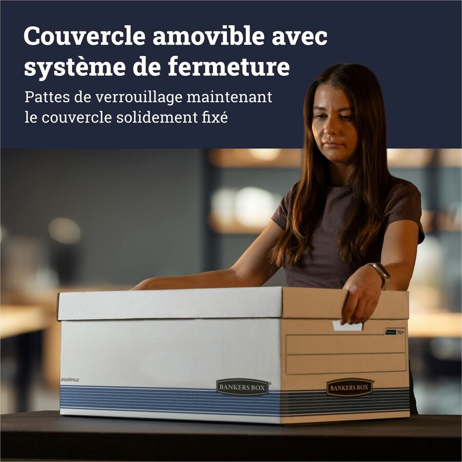 Bankers Box STOR/FILE File Storage Box - Internal Dimensions: 12" Width x 24" Depth x 10" Height - 20 / Carton