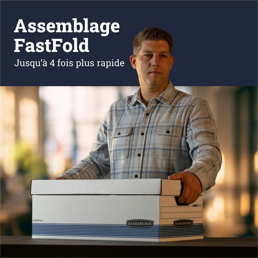 Bankers Box STOR/FILE File Storage Box - Internal Dimensions: 12" Width x 24" Depth x 10" Height - 20 / Carton