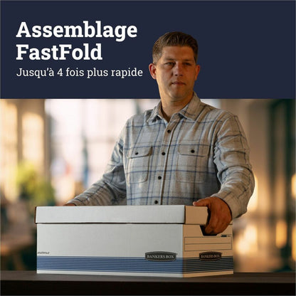 Bankers Box STOR/FILE File Storage Box - Internal Dimensions: 12" Width x 24" Depth x 10" Height - 20 / Carton