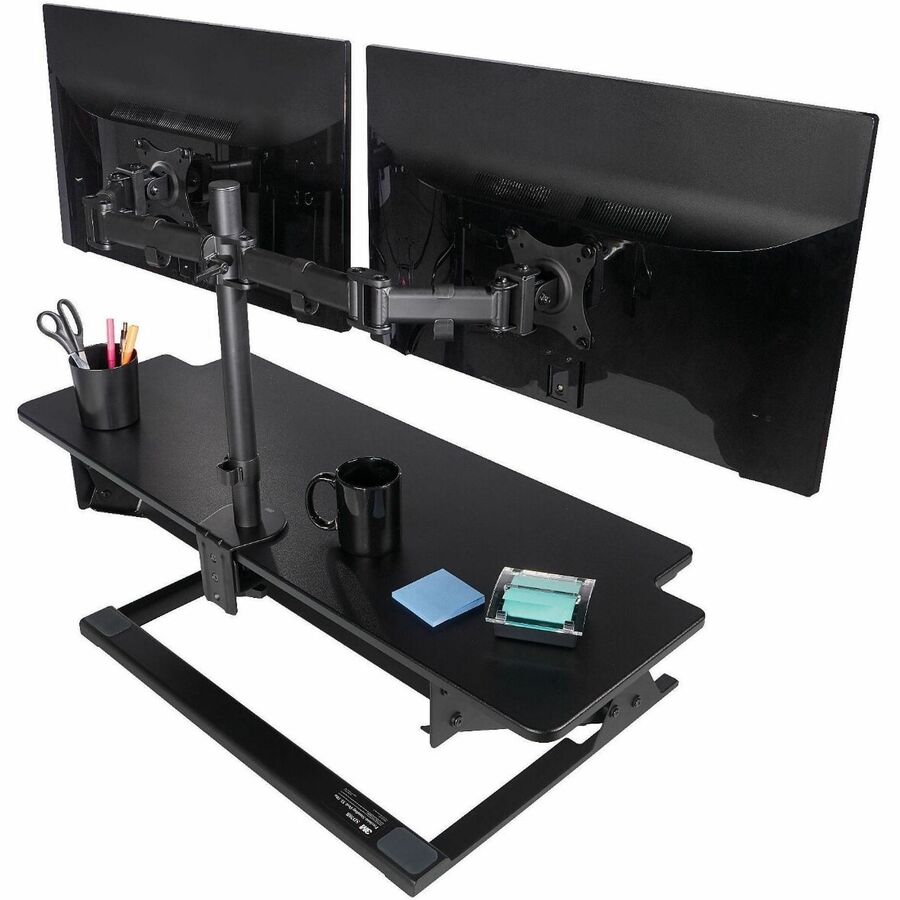 3M Precision Standing Desk - Up to 24" Screen Support - 45 lb Load Capacity - 6.20" Height x 42" Width x 23.20" Depth - 
