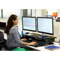 3M Precision Standing Desk - Up to 24" Screen Support - 45 lb Load Capacity - 6.20" Height x 42" Width x 23.20" Depth - 