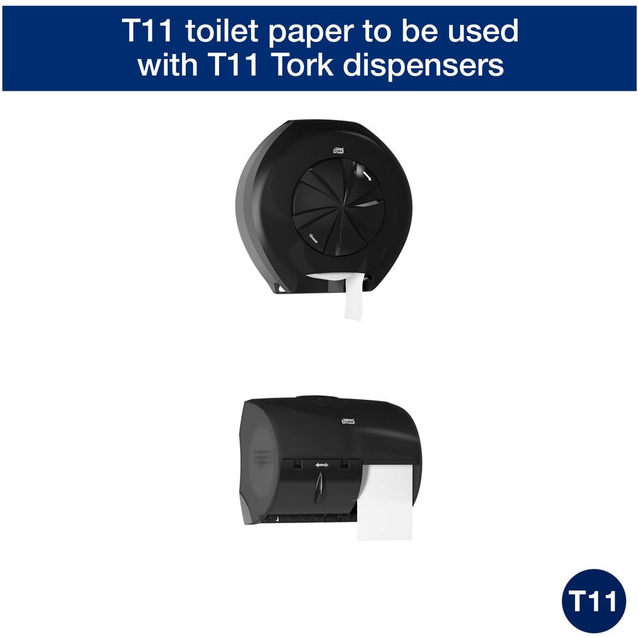 TORK Universal Bath Tissue Roll with OptiCore - 2 Ply - 3.80" Width x 288.30 ft Length - 865 Sheets/Roll - 5.60" Roll Di