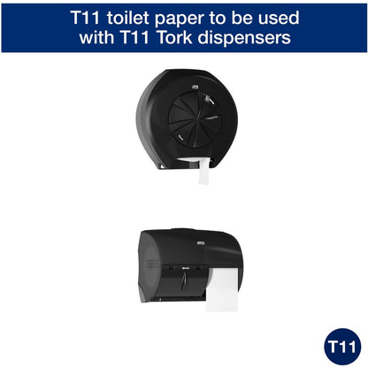 TORK Universal Bath Tissue Roll with OptiCore - 2 Ply - 3.80" Width x 288.30 ft Length - 865 Sheets/Roll - 5.60" Roll Di