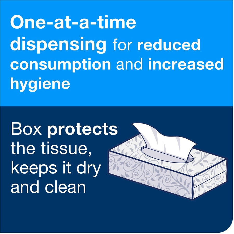 TORK Universal Facial Tissue Flat Box - 2 Ply - 7.90" Width x 8.20" Length - White - Paper - 100/Box - 30 / Carton