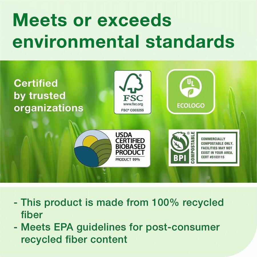 TORK Xpressnap Natural Environmental Print Dispenser Napkin N4 - 1 Ply - Interfolded - 13" Width x 8.50" Length - Natura