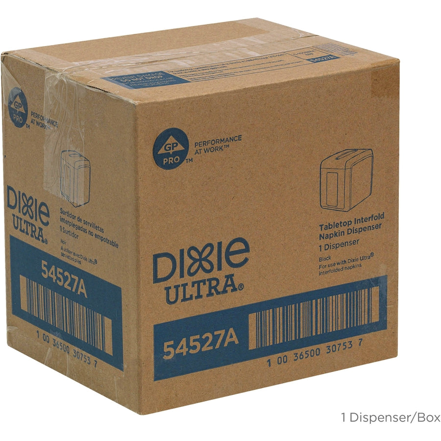 Dixie Ultra® Tabletop Interfold Napkin Dispenser - Interfolded Dispenser - 275 x Napkin - 7.2" Height x 7.6" Width x 6.1