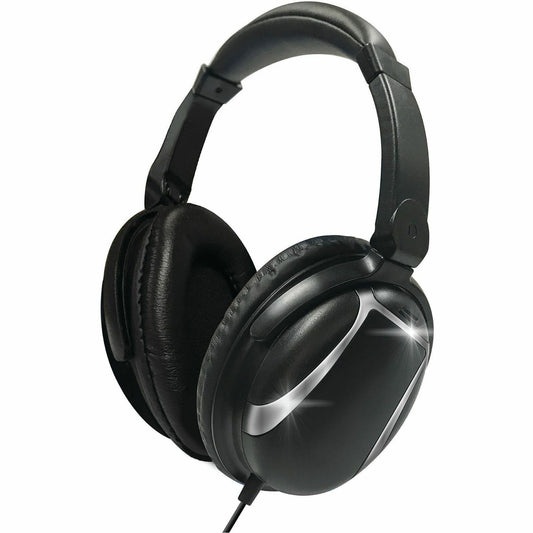 Maxell Bass 13 Headphones - Stereo - Wired - Over-the-head, On-ear - Binaural - Circumaural - 4 ft Cable - Black