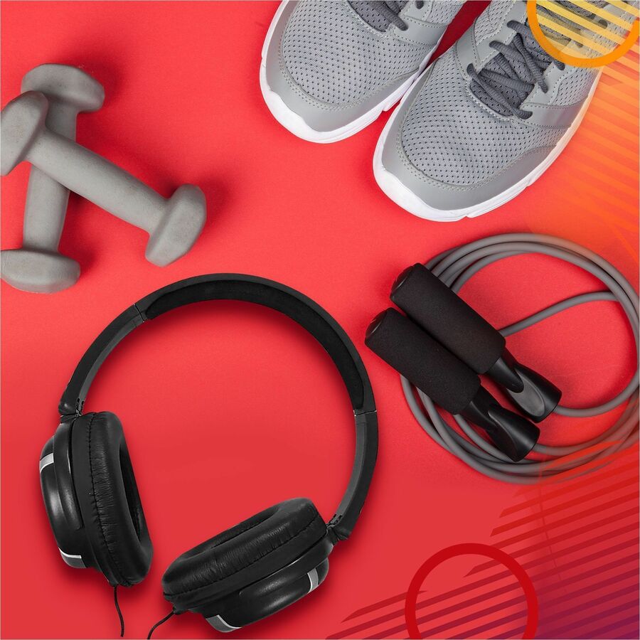 Maxell Bass 13 Headphones - Stereo - Wired - Over-the-head, On-ear - Binaural - Circumaural - 4 ft Cable - Black
