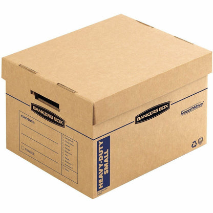 Bankers Box SmoothMove Maximum Strength Moving Boxes - Internal Dimensions: 12" Width x 15" Depth x 10" Height - 8 / Car